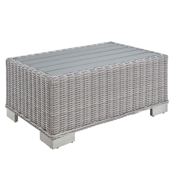 Conway 32" Outdoor Patio Wicker Rattan Coffee Table | Bohemian Home Decor