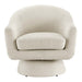 Astral Boucle Fabric Boucle Fabric Swivel Chair | Bohemian Home Decor