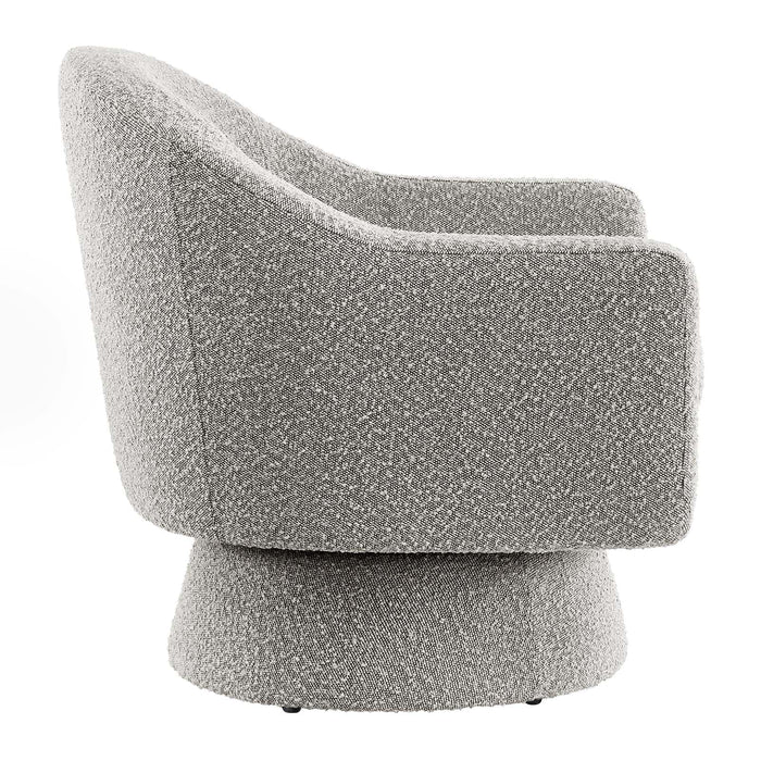 Astral Boucle Fabric Boucle Fabric Swivel Chair | Bohemian Home Decor