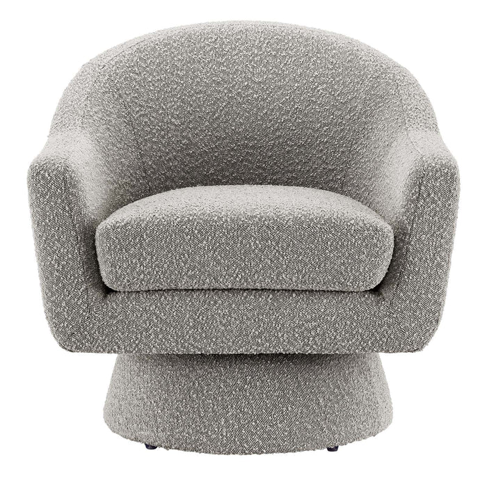 Astral Boucle Fabric Boucle Fabric Swivel Chair | Bohemian Home Decor