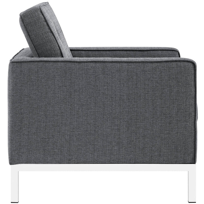 Loft Upholstered Fabric Armchair | Bohemian Home Decor