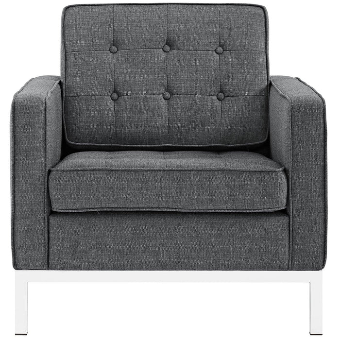 Loft Upholstered Fabric Armchair | Bohemian Home Decor