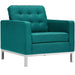 Loft Upholstered Fabric Armchair | Bohemian Home Decor