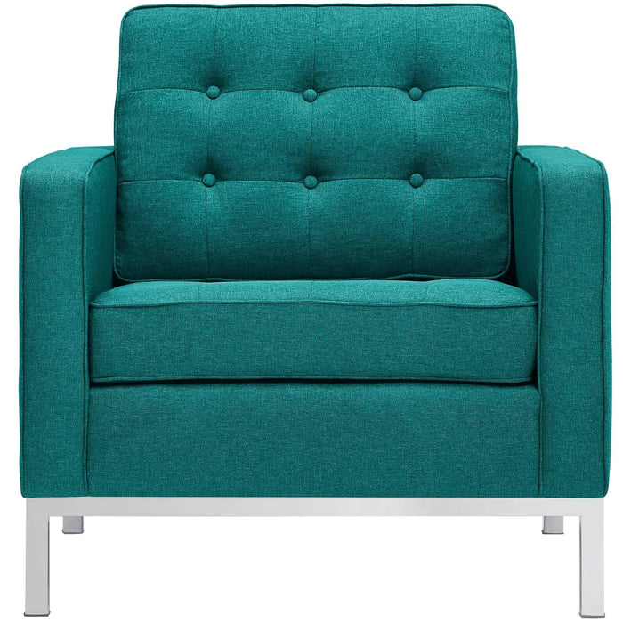 Armchair Loft Upholstered Fabric Armchair -Free Shipping at Bohemian Home Decor