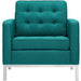 Armchair Loft Upholstered Fabric Armchair -Free Shipping at Bohemian Home Decor