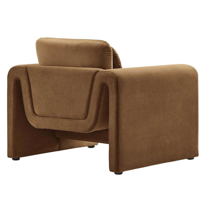 Waverly Performance Velvet Armchair | Bohemian Home Decor
