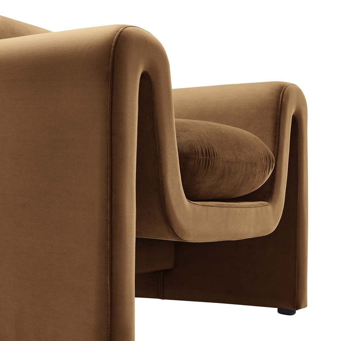 Waverly Performance Velvet Armchair | Bohemian Home Decor