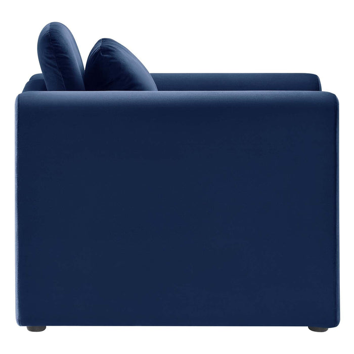 Waverly Performance Velvet Armchair | Bohemian Home Decor