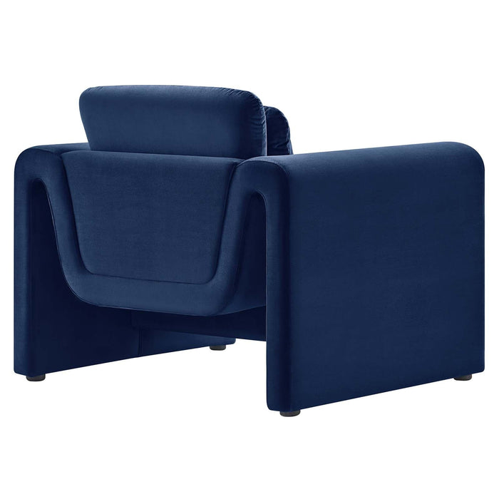 Waverly Performance Velvet Armchair | Bohemian Home Decor