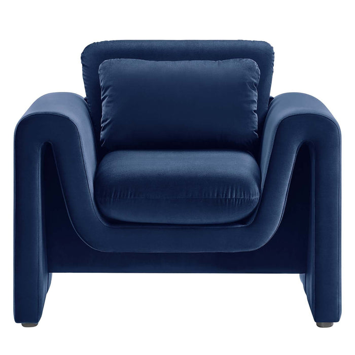 Waverly Performance Velvet Armchair | Bohemian Home Decor