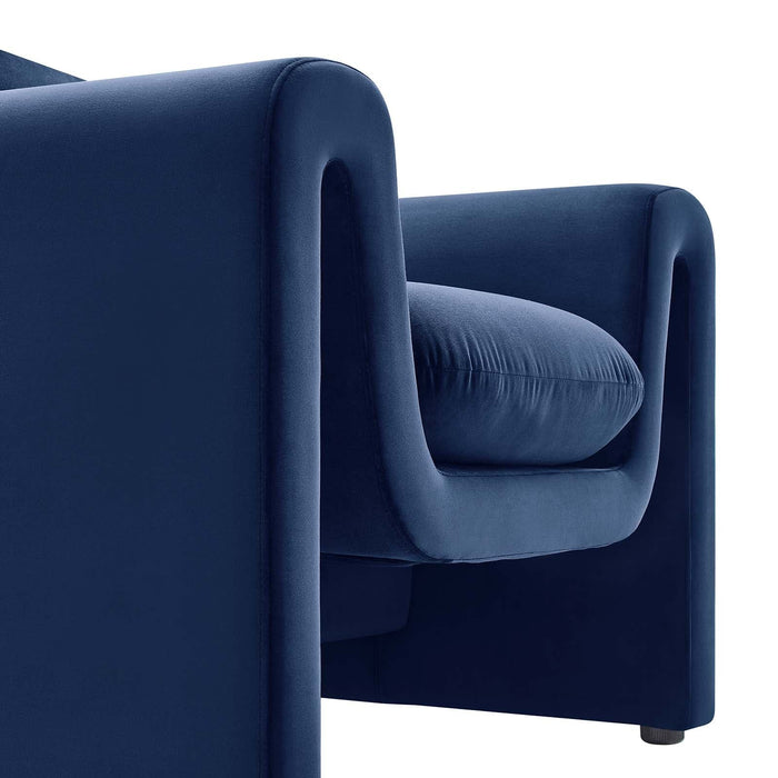 Waverly Performance Velvet Armchair | Bohemian Home Decor