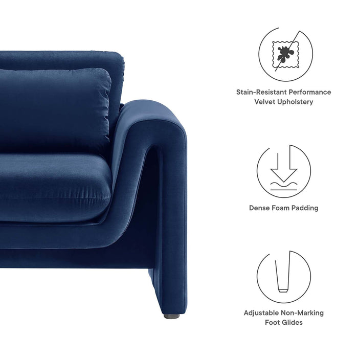 Waverly Performance Velvet Armchair | Bohemian Home Decor