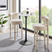Lippa 28" Round Artificial Marble Bar Table II | Bohemian Home Decor