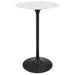 Lippa 28" Round Artificial Marble Bar Table II | Bohemian Home Decor