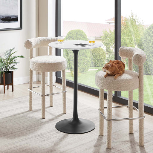 Lippa 28" Round Bar Table | Bohemian Home Decor