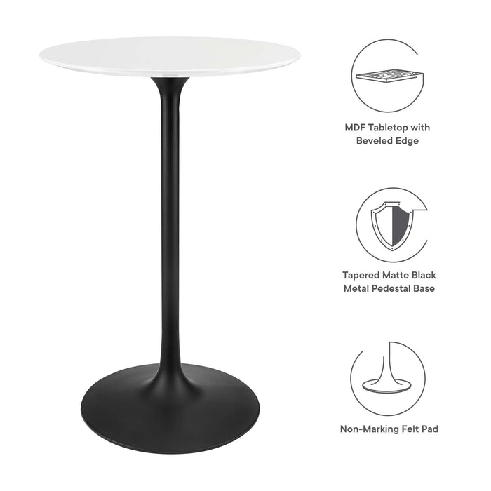 Lippa 28" Round Bar Table | Bohemian Home Decor