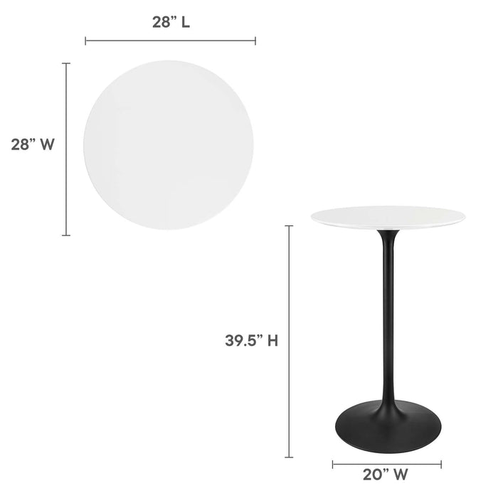 Lippa 28" Round Bar Table | Bohemian Home Decor