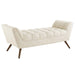 Response Medium Upholstered Fabric Bench | Bohemian Home Decor