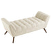 Response Medium Upholstered Fabric Bench | Bohemian Home Decor