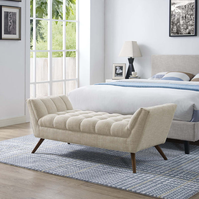Response Medium Upholstered Fabric Bench | Bohemian Home Decor