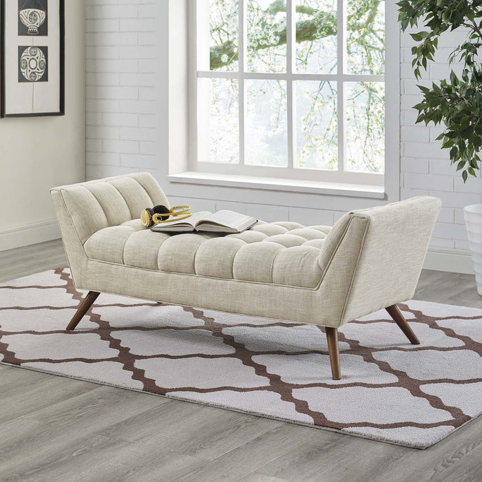 Response Medium Upholstered Fabric Bench | Bohemian Home Decor