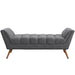 Response Medium Upholstered Fabric Bench | Bohemian Home Decor