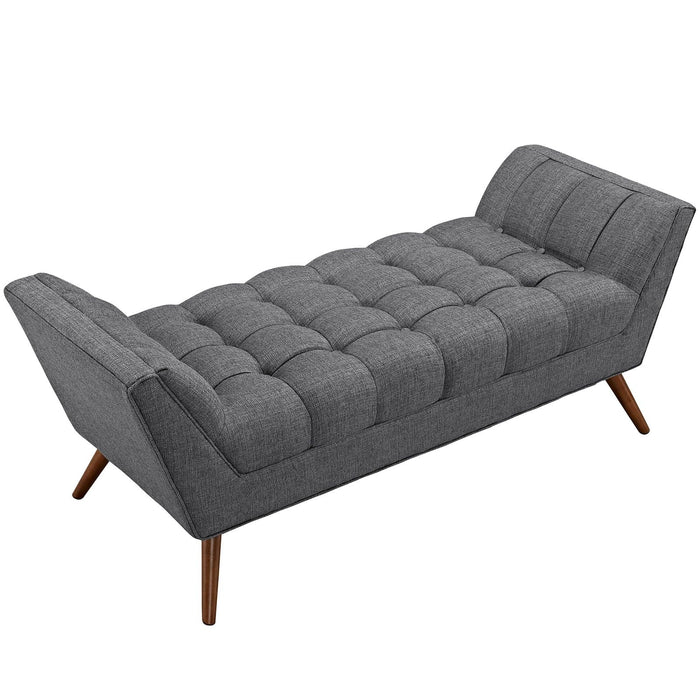 Response Medium Upholstered Fabric Bench | Bohemian Home Decor