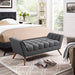 Response Medium Upholstered Fabric Bench | Bohemian Home Decor