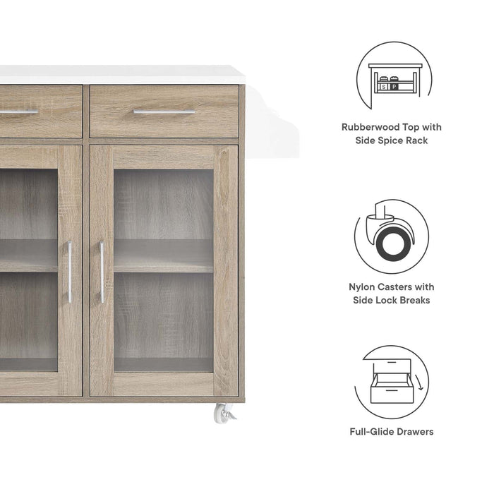 Cuisine Kitchen Cart | Bohemian Home Decor