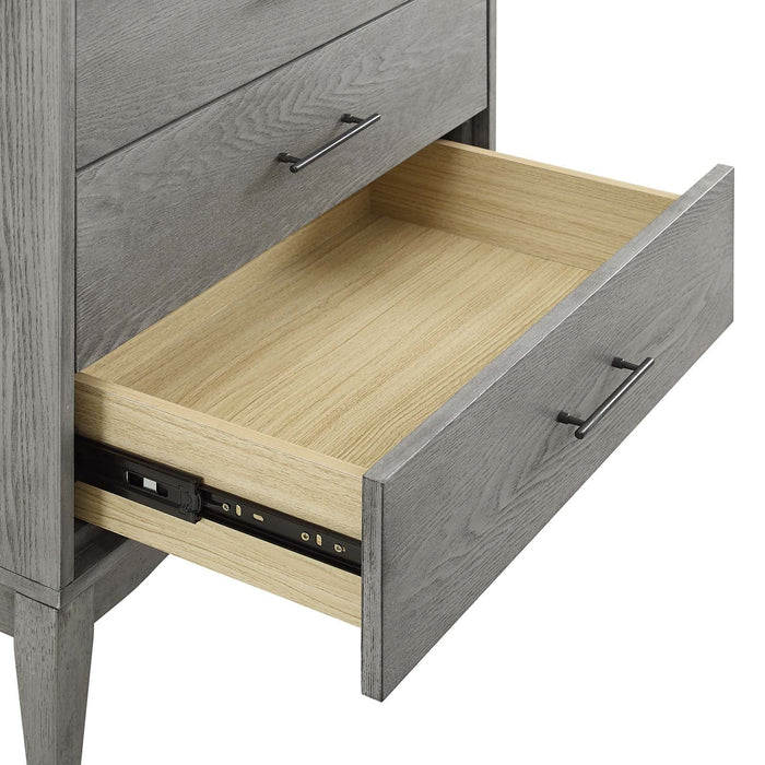Cabinets Georgia Wood Chest Gray -Free Shipping at Bohemian Home Decor