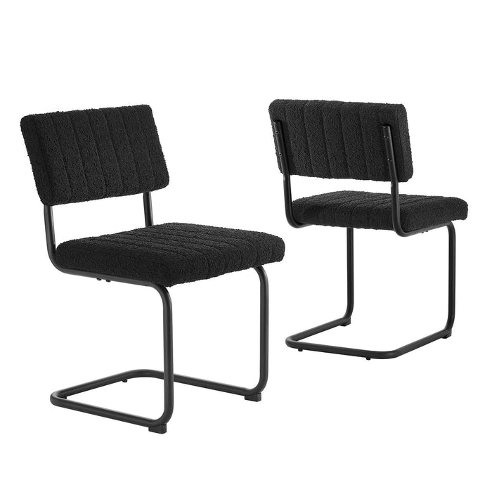 Parity Boucle Dining Side Chairs - Set of 2 | Bohemian Home Decor