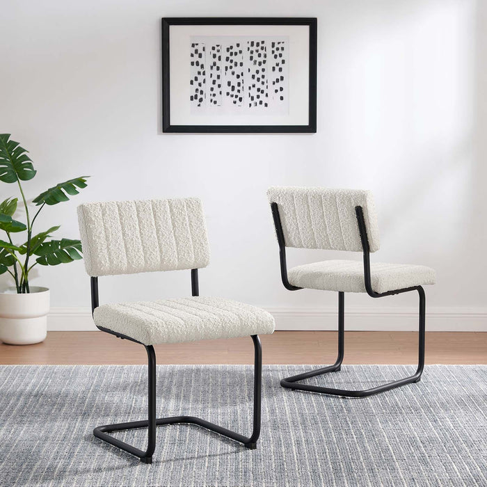Parity Boucle Dining Side Chairs - Set of 2 | Bohemian Home Decor