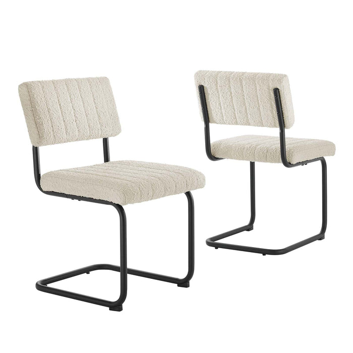 Parity Boucle Dining Side Chairs - Set of 2 | Bohemian Home Decor