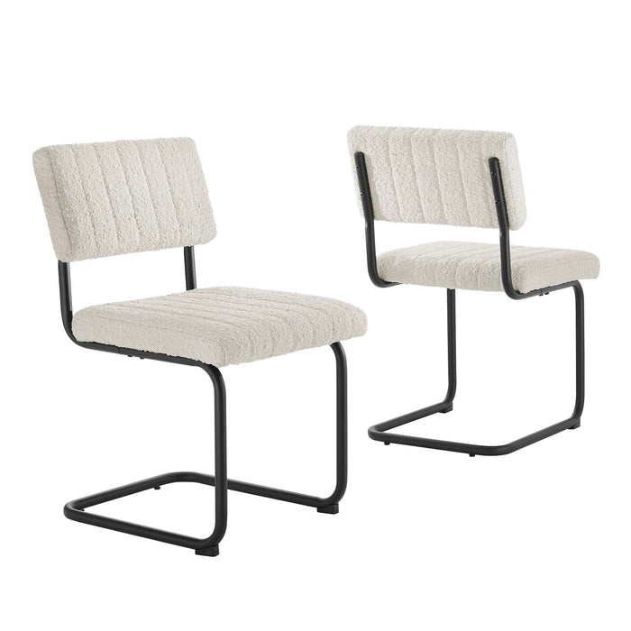 Parity Boucle Dining Side Chairs - Set of 2 | Bohemian Home Decor