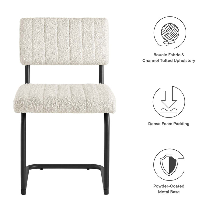 Parity Boucle Dining Side Chairs - Set of 2 | Bohemian Home Decor