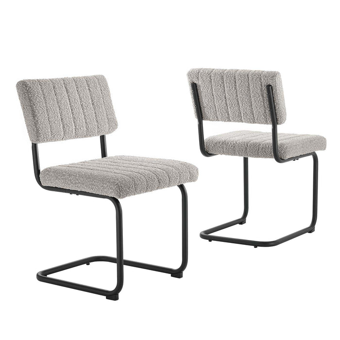 Parity Boucle Dining Side Chairs - Set of 2 | Bohemian Home Decor