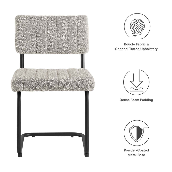 Parity Boucle Dining Side Chairs - Set of 2 | Bohemian Home Decor