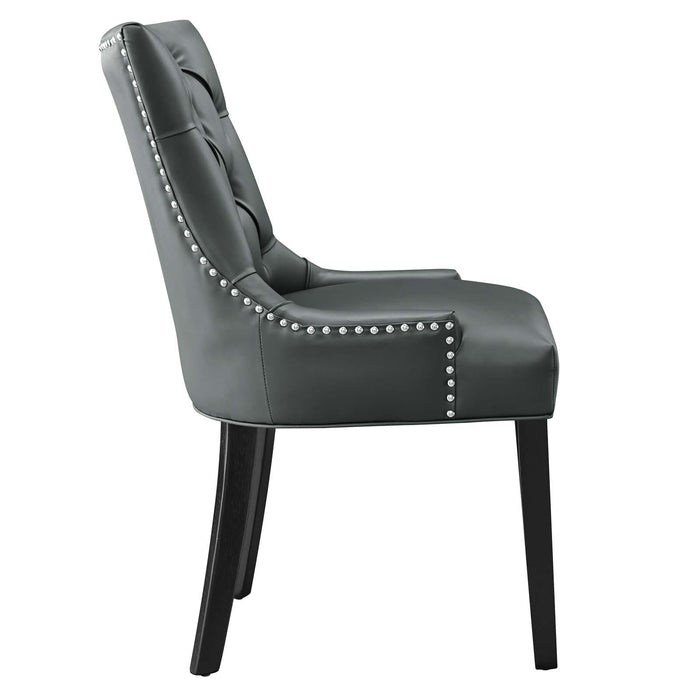 Dining Chair Regent Tufted Vegan Leather Dining Chair -Free Shipping at Bohemian Home Decor
