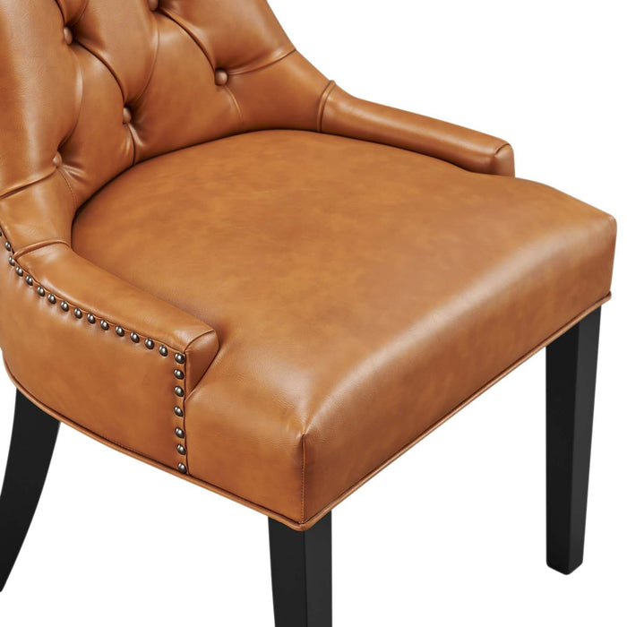 Dining Chair Regent Tufted Vegan Leather Dining Chair -Free Shipping at Bohemian Home Decor