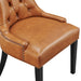 Dining Chair Regent Tufted Vegan Leather Dining Chair -Free Shipping at Bohemian Home Decor