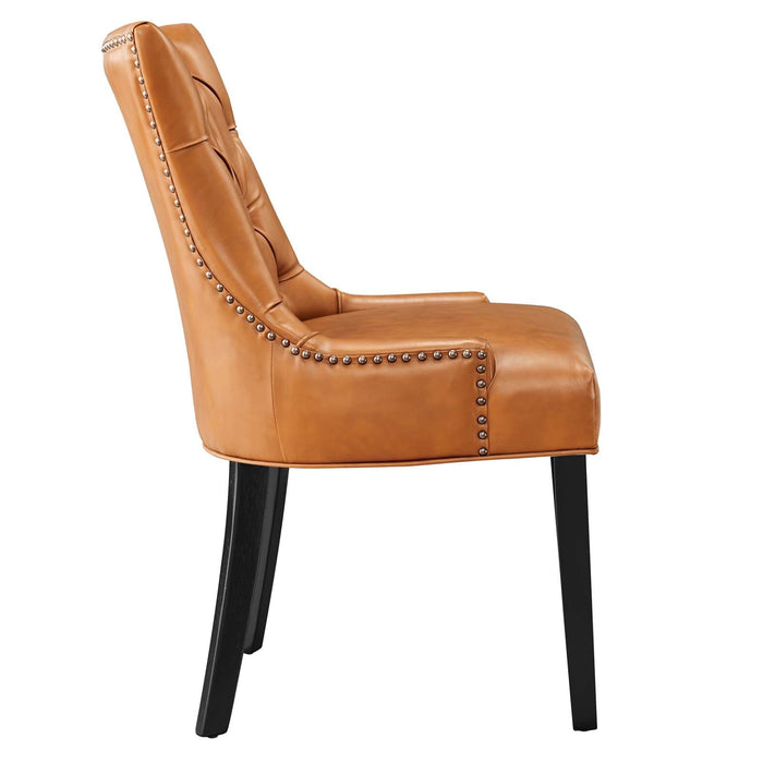 Dining Chair Regent Tufted Vegan Leather Dining Chair -Free Shipping at Bohemian Home Decor
