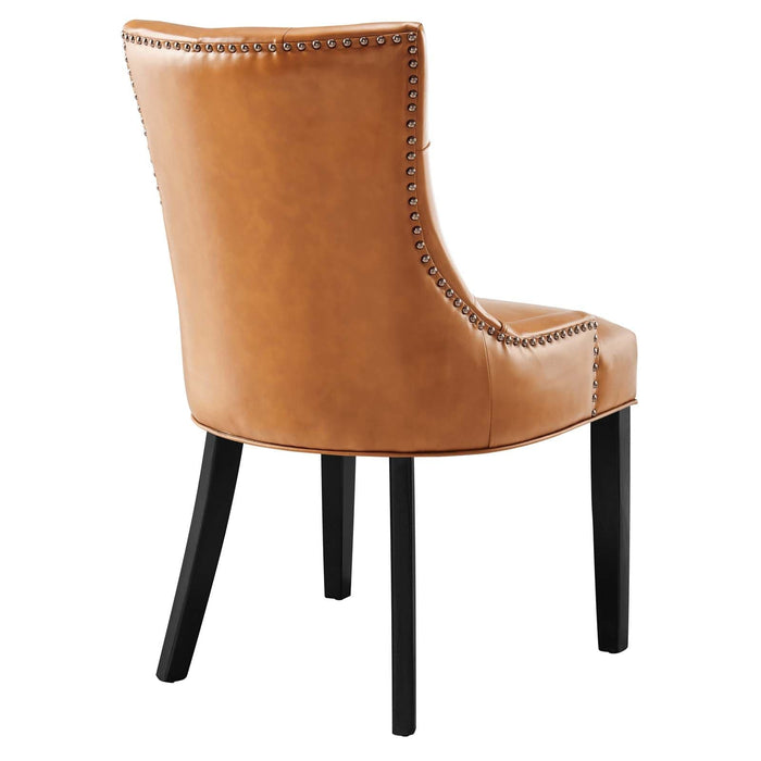 Dining Chair Regent Tufted Vegan Leather Dining Chair -Free Shipping at Bohemian Home Decor