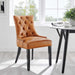 Regent Tufted Vegan Leather Dining Chair | Bohemian Home Decor