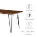Henley 60" Live Edge Acacia Wood Dining Table II | Bohemian Home Decor