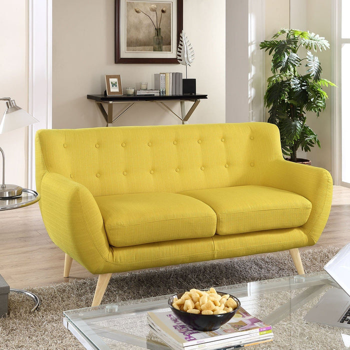 Remark Upholstered Fabric Loveseat | Bohemian Home Decor