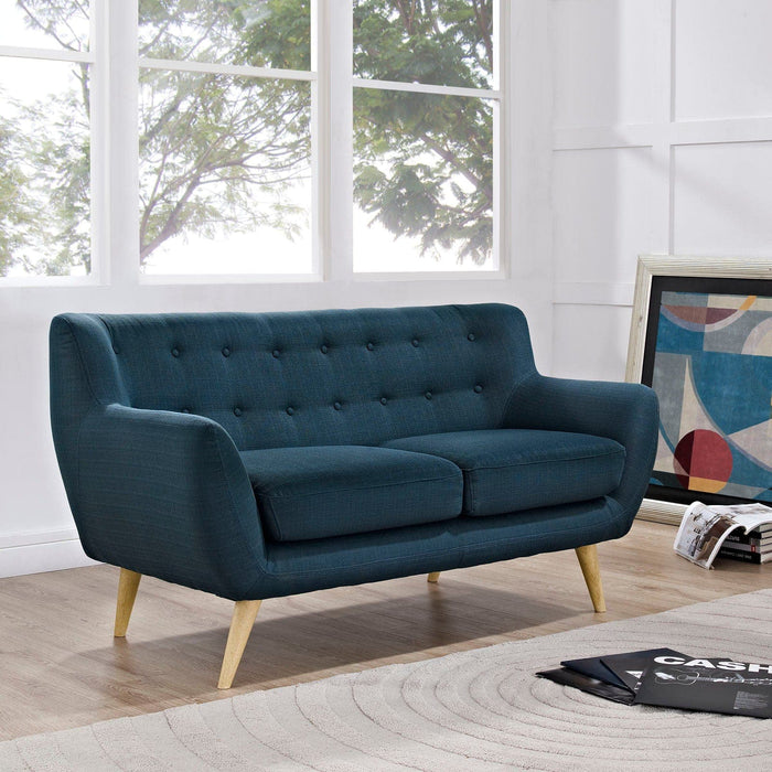 Remark Upholstered Fabric Loveseat | Bohemian Home Decor