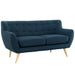 Remark Upholstered Fabric Loveseat | Bohemian Home Decor