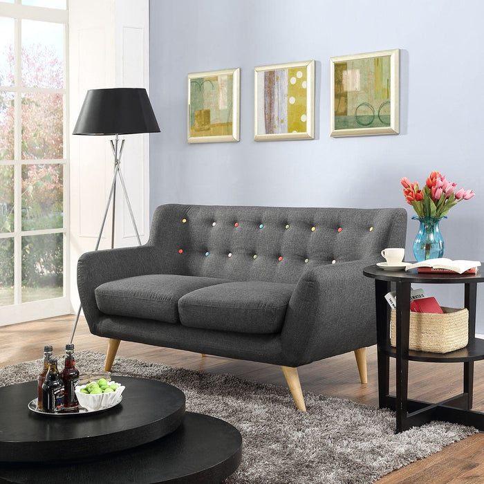 Remark Upholstered Fabric Loveseat | Bohemian Home Decor