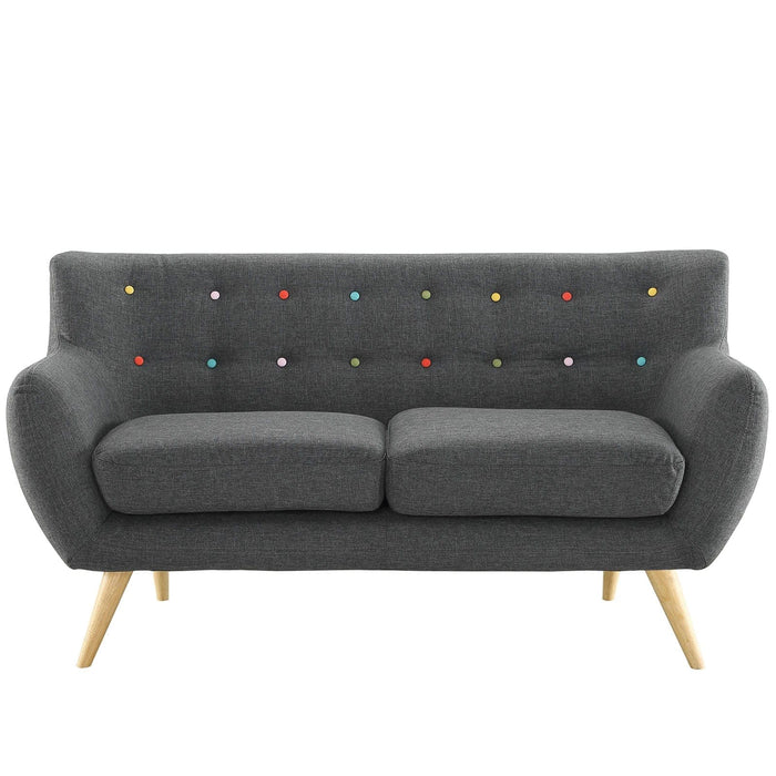 Remark Upholstered Fabric Loveseat | Bohemian Home Decor