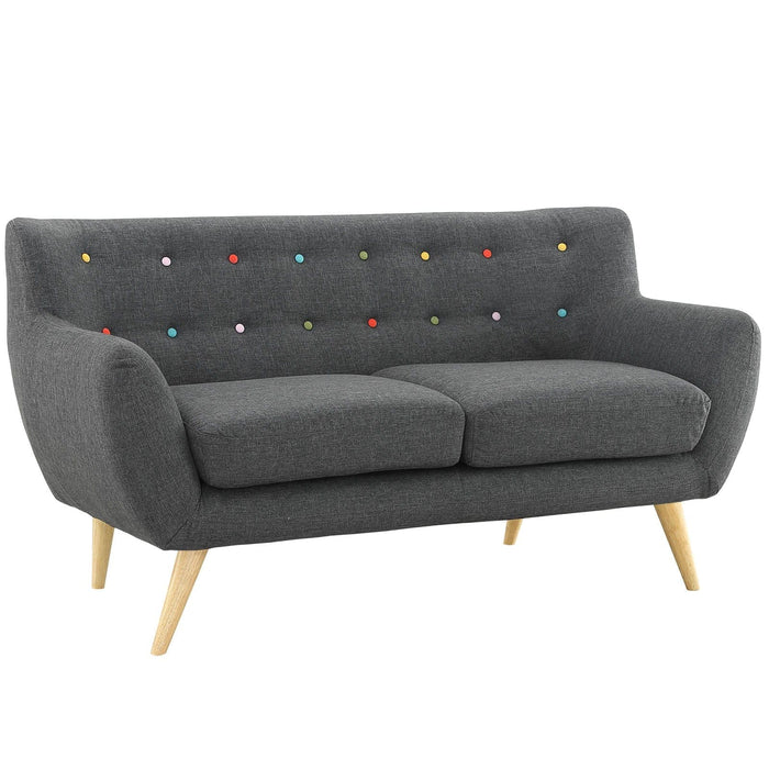 Remark Upholstered Fabric Loveseat | Bohemian Home Decor